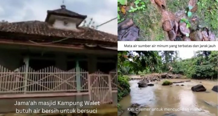 Alirkan Air Untuk Musholla Warga Kampung Walet, Desa Pasir Mae, Kec. Cipeucang, Pandeglang